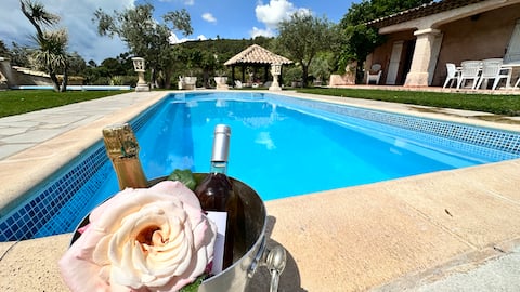 villa and its private pool