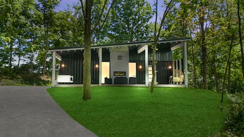 The Steel Oasis-Container Home
w/ Hot Tub!