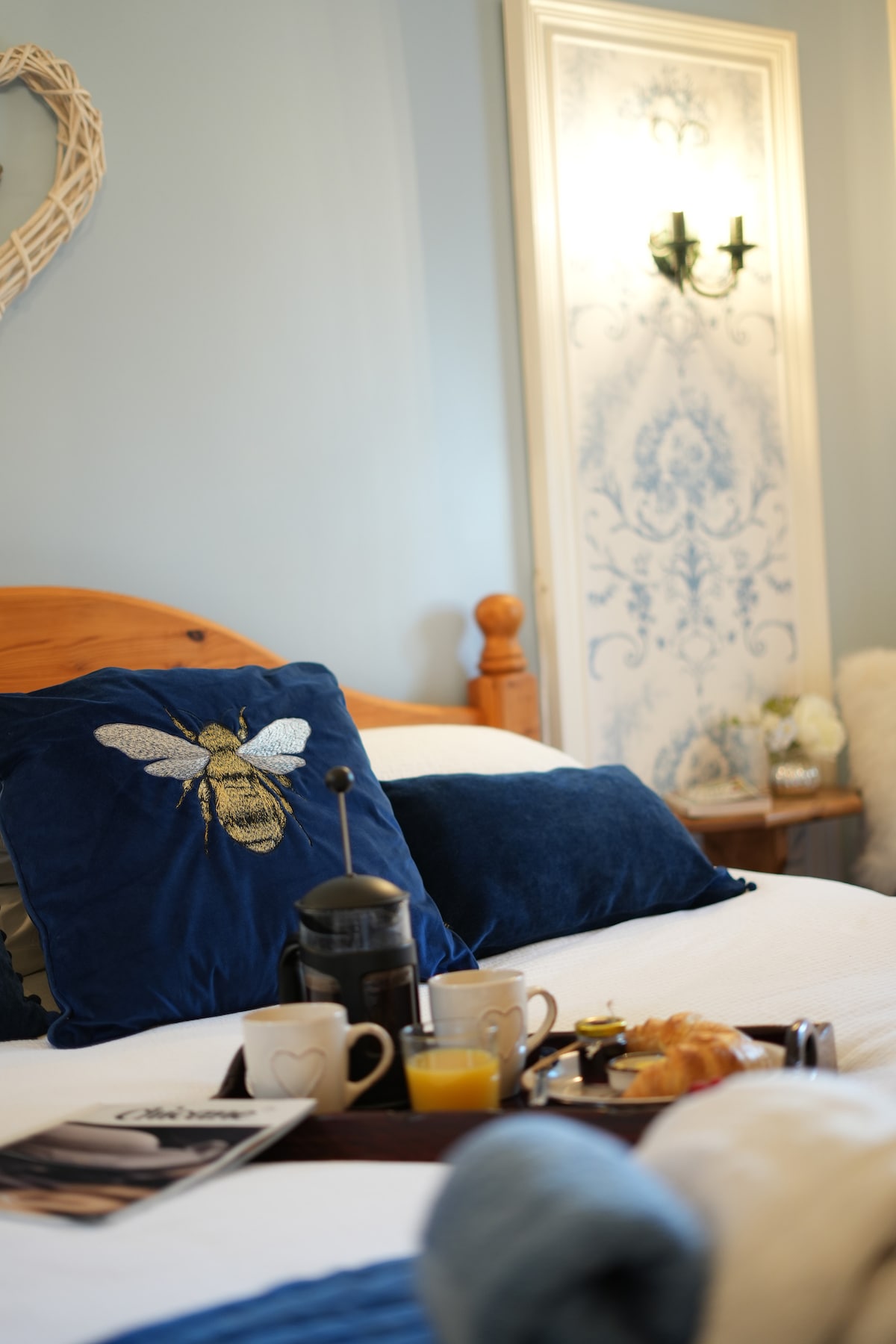 A lazy morning and time for coffee in bed.