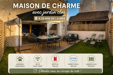 Normandy hideaway for 6 people + enclosed garden