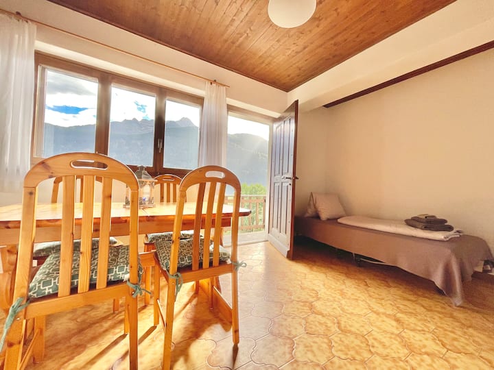 Top Vue Montagne-terrasse-cuisine-parking - Campello