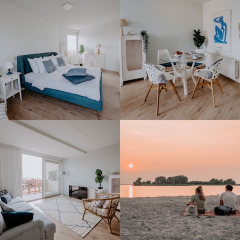 Stylish apartment on Makkum beach
