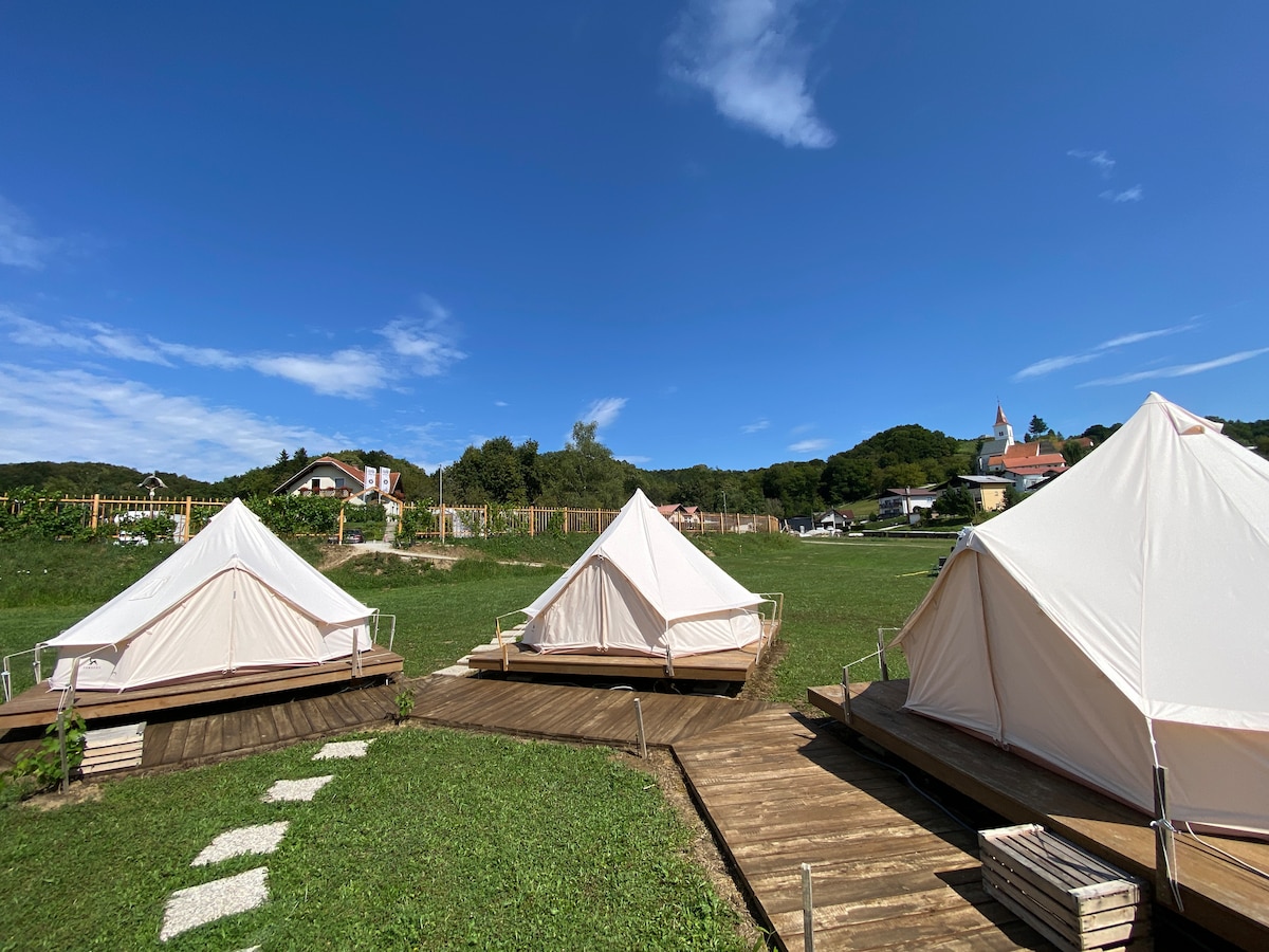 Bee Happy Farmstay - Tent 2 - Tents for Rent in Podlehnik, Ptuj, Slovenia -  Airbnb