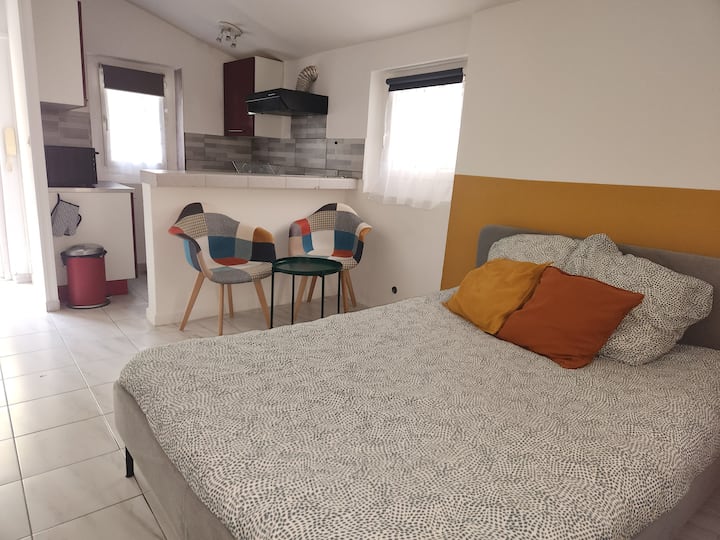 Nîmes Centre, Studio Climatisé Avec Jardinet. - Nîmes