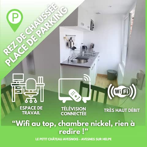 Equipped studio - ground floor -The small castle