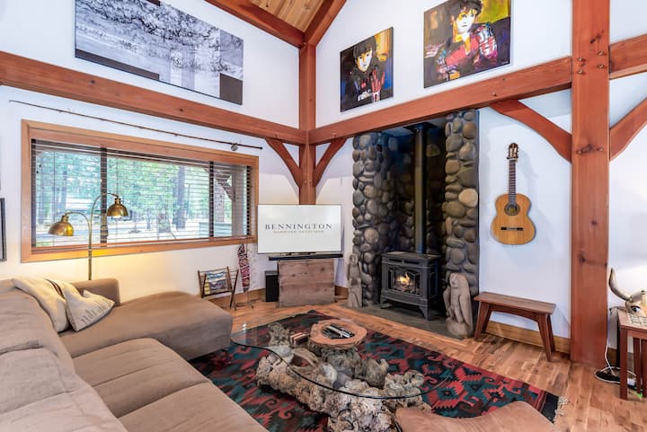Shad03 - Family Friendly Home, Great Deck, Ac, Sauna, Bikes, Sunriver Views - Oregon