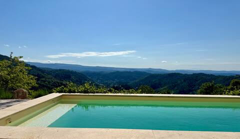 At Daniel and Marie's in the heart of Ardeche nature.