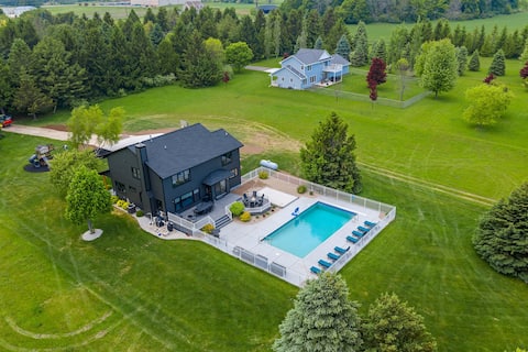 Epic Lake Michigan Bluff Home 2-Acre + Heated Pool
