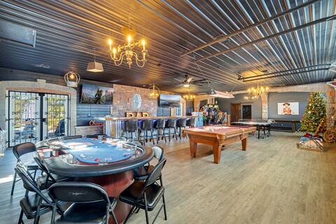 Pickleball, theater, game room, hot tub, & gym!