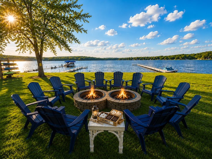 8 Lakes Lodge | Beach | 8 Bedrooms | Sleeps 16+