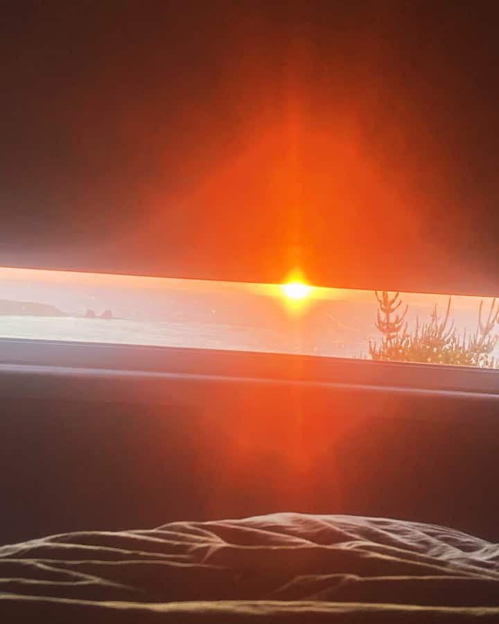 Increíbles atardeceres de de la cama 