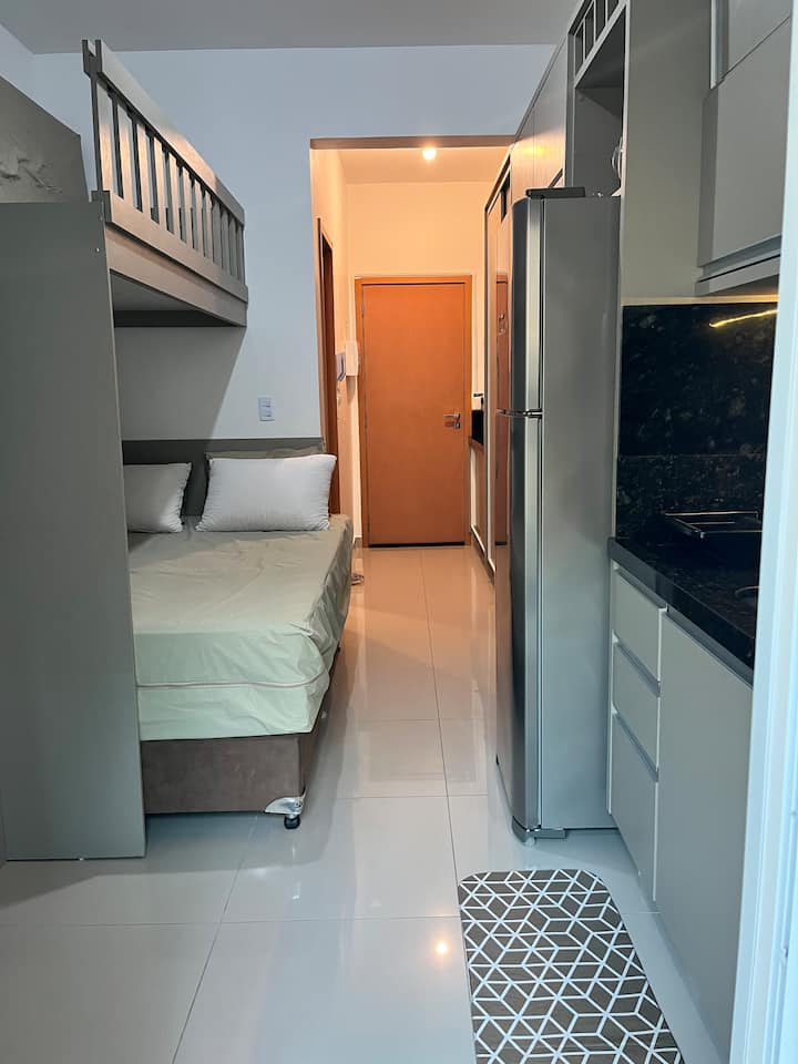 Lindo Loft Prédio Beira Mar C/ar E Churrasqueira - Matinhos