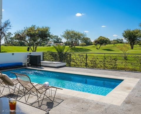 Home w/ Private Heated Pool, Terrace & Golf View