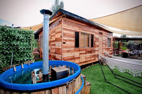 Eco-friendly Tiny House with a tinaja. Total disconnection