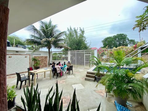 Beach House with Pool | Steps from Los Frailes