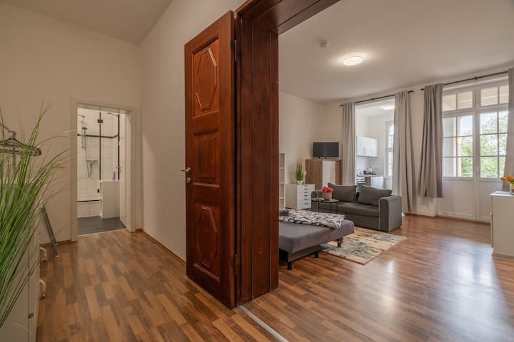 Loft-style Mit Balkon + Parkplatz + Wanne/ Dusche - Leipzig