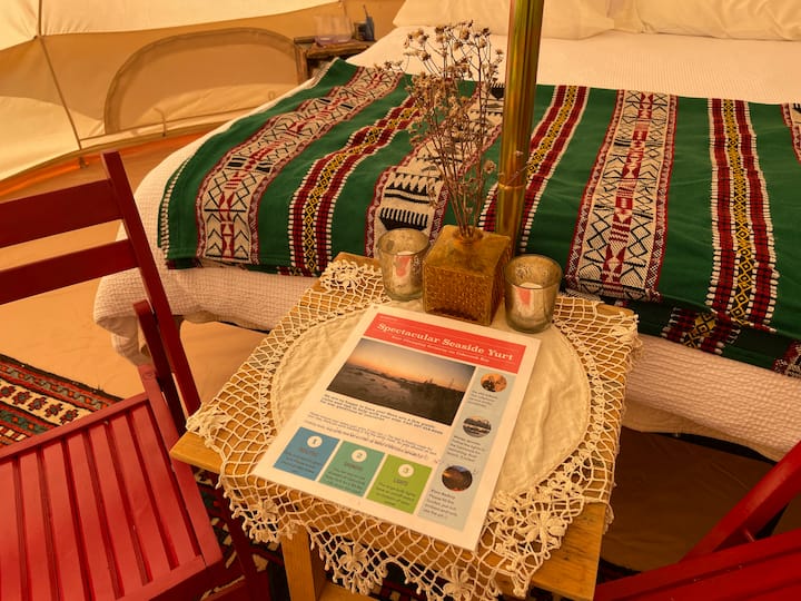 *Spectacular Seaside Yurt* Fire Pit & Stargazing - Maine