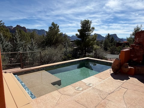 Top Airbnb: Uptown Sedona Oasis with Views & Hot Tub & Pool in Oak Creek Canyon