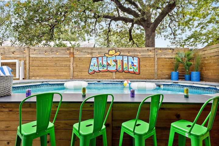 7br| Walkable | Pool | Pong Golf | Grill |Pool Bar - Austin, TX