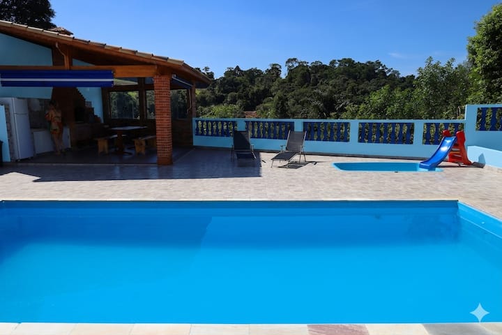 Chácara Com Piscina Climatizada+vista Maravilhosa - Ibiúna