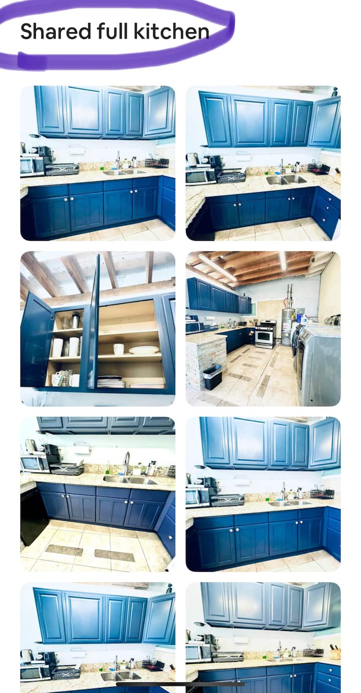 1b/1ba Unit W Bath, Door, Shared Laundry, Kitchen - Santa Ana