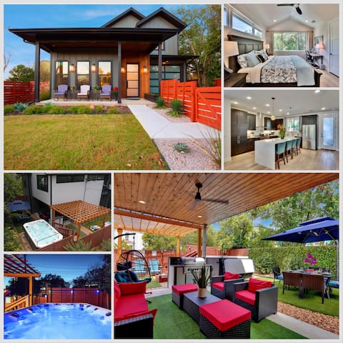 Downtown Tranquillity-HotTub+Games+BBQ+FreeParking