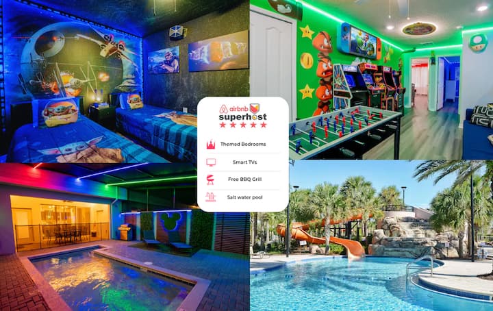 No Airbnb Fees! Pvt Pool/ Game Room/ Resort 271481