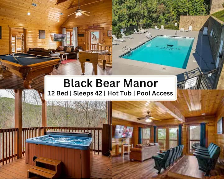 Large Cabin-12 Bedrooms-theater-hot Tubs-pool - Tennessee
