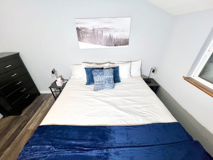 Bedroom 3: On the second floor with king bed