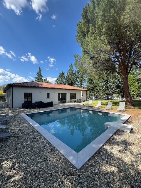 Modern Villa with Private Pool in the heart of Lot