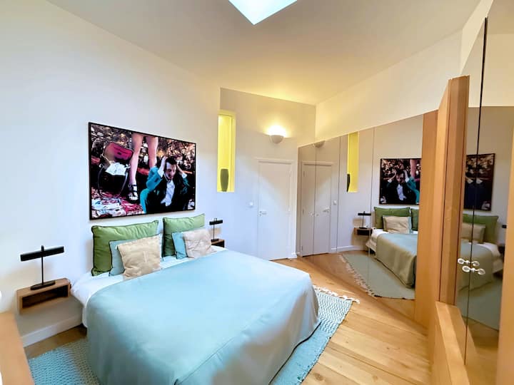 SPARIS – Chumba cha kulala cha 1, chumba kikuu cha kulala chenye kitanda chake cha ukubwa wa 180x200.