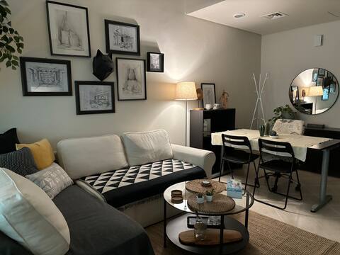 Successful Airbnb property: Spacious Studio | Near Mall + Bus Stop at Door in Me'aisem First