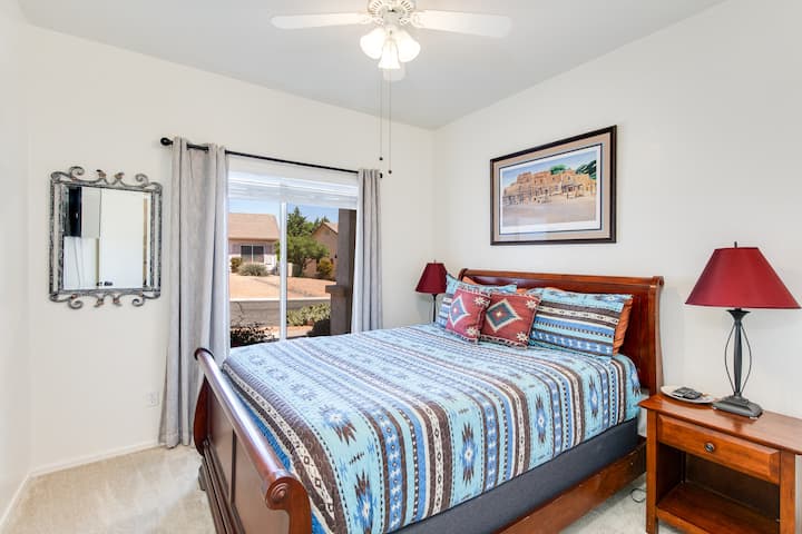 Cozy Bedroom 2 with a comfortable bed, stylish decor, and beautiful natural light.