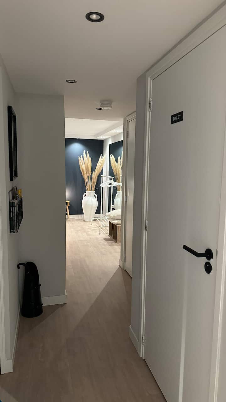 هذا هو المدخل الذي يوجد فيه سرير الضيف. الغرفة غير قابلة للقفل