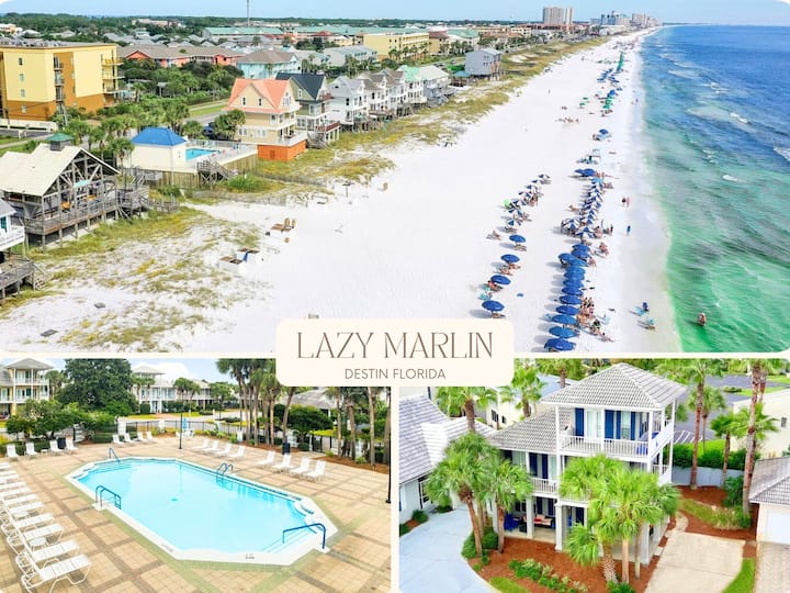 Steps To Pvt Beach + Ramp/2 Pools/bikes/sleeps 18 - Florida Panhandle, FL