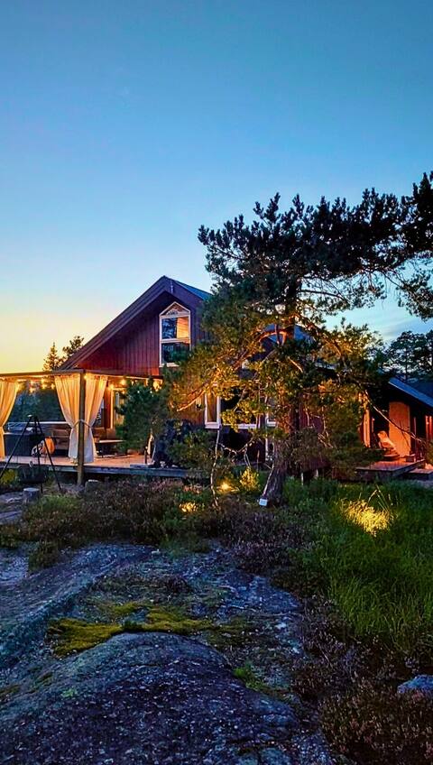 FuruHytta  mountain lake cabin surounded by nature