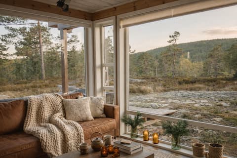 Successful Airbnb property: Scandinavian Nature Cabin Private Dock & Hot Tub in Åseral