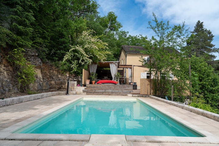 Grande Maison En Pierres Avec Piscine. - Cahors