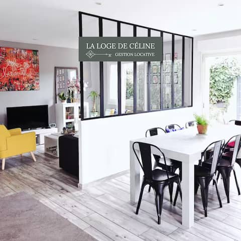 Villa moderne, lumineuse jardin/piscine/8-10 pers