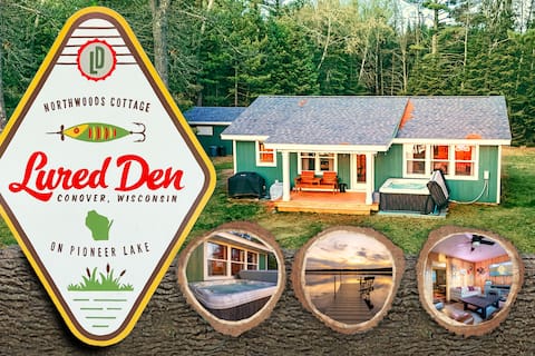 Lured Den - Private Lake Cottage - HOT TUB