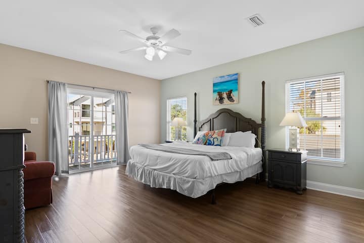 Master Bedroom with King Bed and Master ensuite Bathroom
