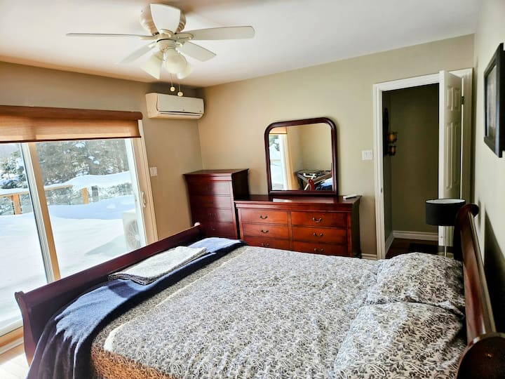 Master bedroom with an amazing view 