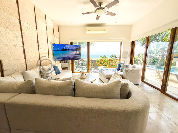 Oceanfront House/ Private Pool/ Daily Cleaning - Cruz de Huanacaxtle