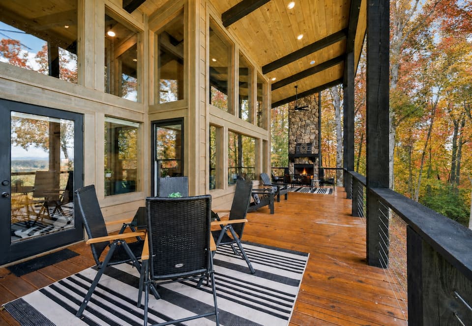 Boujee Lodge, with long-range Blue Ridge views, Blue Ridge, Georgia, USA, photo 10 of 10