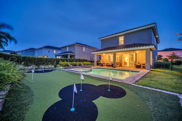 6br Luxury Villa Pool Putting Near Disney - Celebration, FL