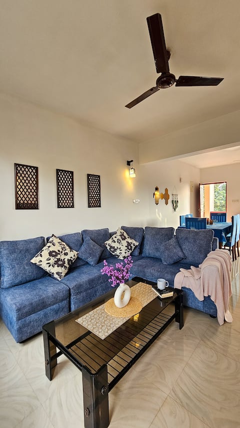 Sea Breeze 2BHK • 10 Mins to Palolem Beach