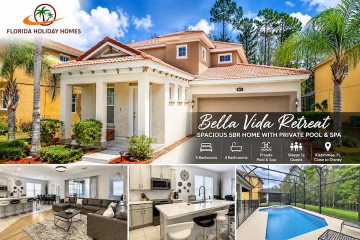 Bellavida-amazing 5br4ba Home*pool/spa*gated - Kissimmee