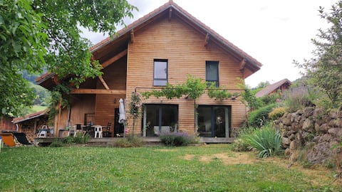 Cozy cottage with wood-burning stove