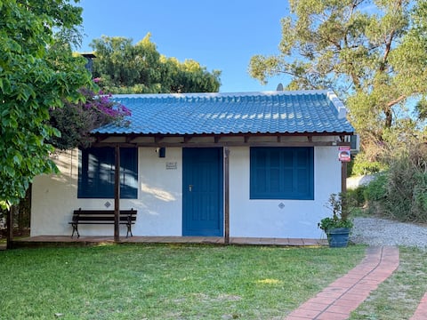House with large garden, grill and wood stove