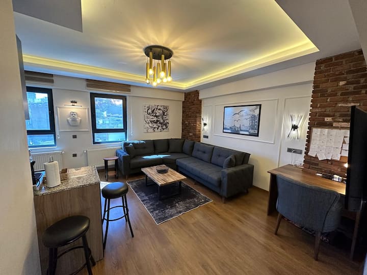 No:5 Lux 70 m2 1+1 Suite,GalataTower View, Terrace
